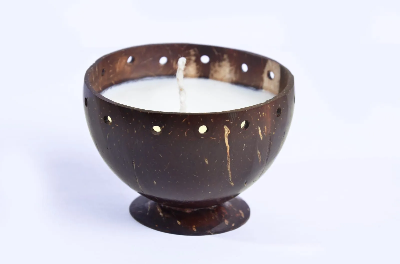 Coconut Shell Candle Holder